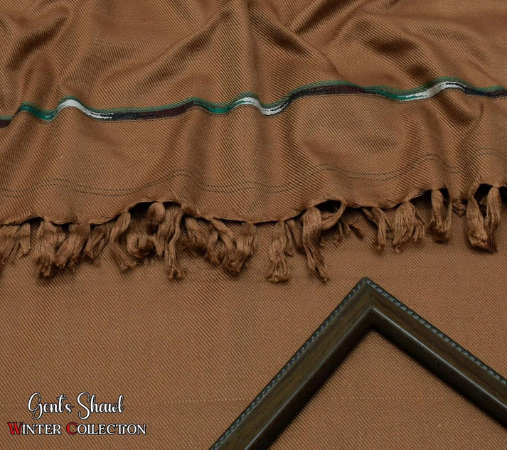 Men's Winter Pashmina Shawl - (Copper) - JS-05