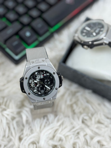 HB - Branded Model (Gray Strap Silver Case Inner Black)